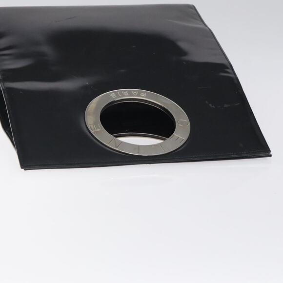 CELINE Hand Bag Enamel Black Silver - Picture 6 of 12